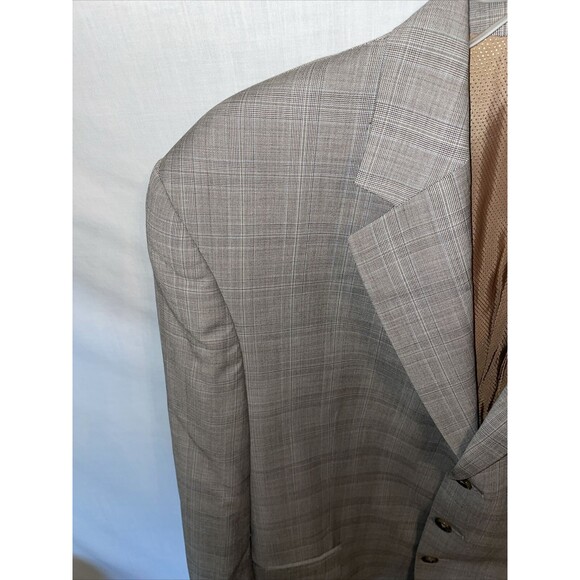 Michael Michael Kors Men’s Dress Blazer Size 42R Tan Wool Business Formal Party - Picture 5 of 12